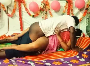 Tamil aunty birthday enjoying sex