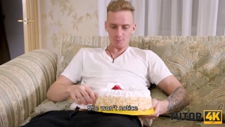 TUTOR4K. Sex with the Russian tutor is a good way for stud to boost mood