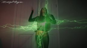 Evil Super Girl Gets Melted 4K: Madalynn Raye Superheroine, spandex, double crossed, special effects