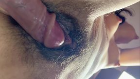 18-year-old virgin behind.A huge dildo rubs her and makes her cum!!!!