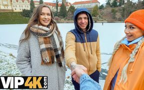 Two Hot Women and One Frozen Man