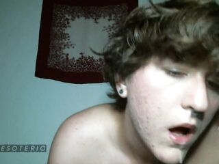 FTM Male Toy Bangs Himself into a Drooling Mess
