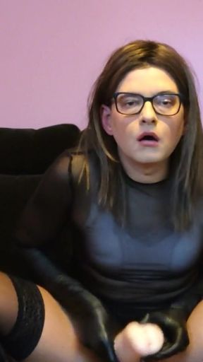 Wanking cock and  cumshot after playing with toy   Clip 1