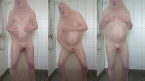 pissen, wichsen und abspritzen im nylonstrumpf fur den korper
