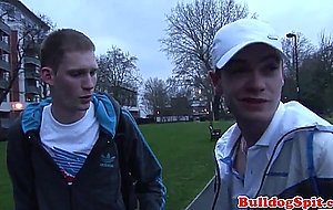 Scally brit rimmed and assfucked on the sofa