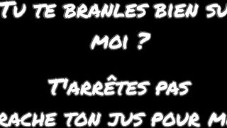 Soubrette branle une grosse bite avec ses gros boobies - amateur francais réel