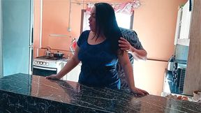 Ugly Old Stepfather Fucks His Stepdaughter in the Kitchen