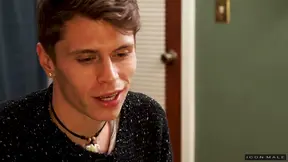 Nothing makes a gay guy happy like riding a long stiff cock