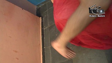 Loira Renatinha Gaucha da gostoso antes da gravação de carnaval. Rubens Badaro