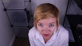 Caught in the Stockroom POV Blowjob