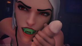 Overwatch vampire Ash and Angel futa