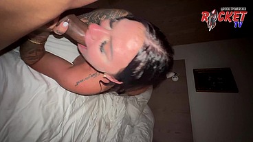 SLOPPY DOUBLE BLOWJOB FROM ANGELA WHITE & KARMEN KARMA