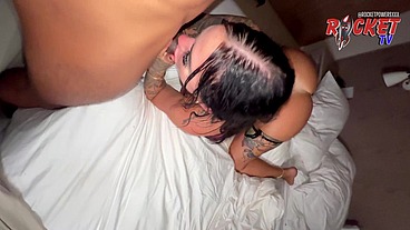 SLOPPY DOUBLE BLOWJOB FROM ANGELA WHITE & KARMEN KARMA
