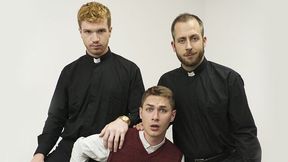 Gay sex with priests, starring Dacotah Red, Zak Bishop, and Joel Someone