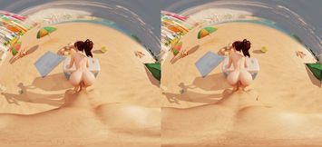 Teen D.Va Gets Her Ass Fucked on The Beach