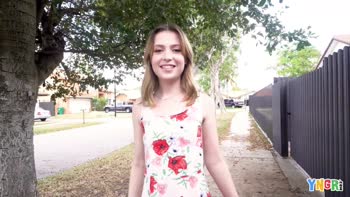 Petite Brunette Daisy's Big Cock Adventures