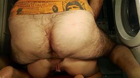 Squirt While Using an Anal&#x1F44C; Dildo &mdash;  Hairy MILF Enjoys Deep Holes