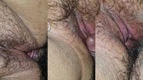 milf gets a hot dick and receives a lot of cum inside her wet pussy