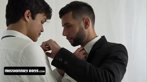 Two Young Missionaries Share Intense Orgasm