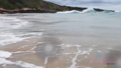Vacation POV creampie in the car her dripping pussy fingered raw