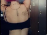 Smoking While Twerking & Shaking Ass With Butt Plug Tail