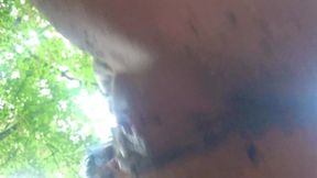 Dirty Pussy in the Forest Extreme Close up