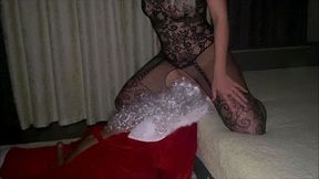 Good girls sit on Santa's lap? Bad his face?