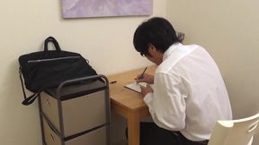 Nippon Threesomes Scene-1 beautiful Japanese Maki Takei with Small Tits in a Threesome in the Office