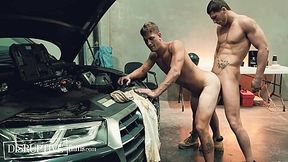 Disruptive - Mechanic Seduces & Fucks Closeted Gay Coworker With Roman Todd And Brandon Anderson