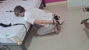 Interracial Sadism: Dominaant Asian and Black Women Punch, Kick, Slap, and Whip Their White Slave Boy -- Queen Nana and Mistress Poona -- 1080p