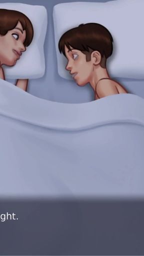 after shopping share bed stepmom stepson   Clip 1