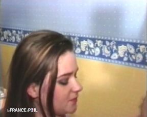 Hairy Big Boobed Young Brunette Analized in Threeway