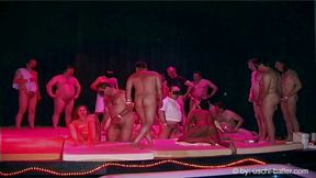 Saturday night fever gangbang with 64 guys & 5 girls