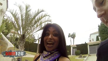 Pretty arabian babe shoot and fucked for little money