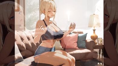Next-door Blonde Anal Blew Her Cumshot Big Tits