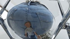 Tiny guy crushed under my giantess ass (small version)