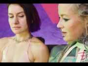 Fucking with Double Ended Steel Dildo with my Tattooed Friend Anuskatzz