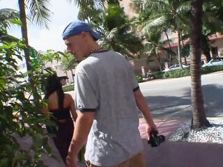 Breathtaking golden-haired with large melons picked up and drilled