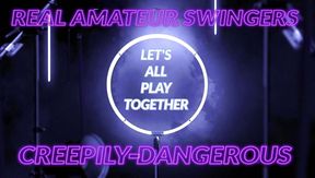 Miss C Gets a Double Load of Cum From Mr D and His Friend - Real Life Threesome with Amateur Swingers