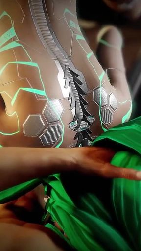 Sex Bot in Police Custody POV - Cyberpunk Parody