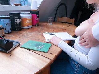 College Cutie gets enticed by Teacher