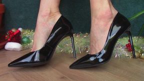 Lacquered Black Heels (mkv)