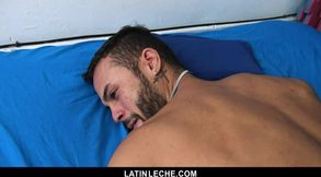 Fit Latino Massaged And Barebacked