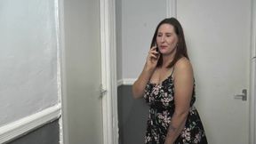 Desperate British MILF pees in her wet panties