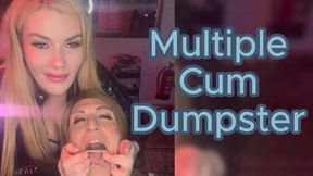 Naughty cross dressing cum dumpster