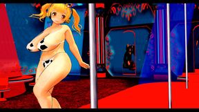 Chubby Anime Babe Dances Seductive Burlesque for Your Pleasure