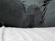 Unexpected squirting through yoga pants on my lunch break!
