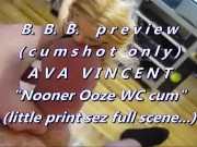 BBB preview: Ava Vincent "Little Black Dress in WC pop"cum only WMVslomo