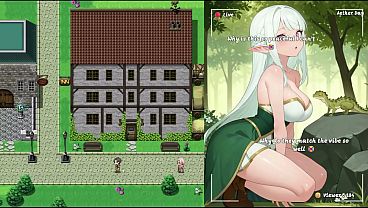 NTR Tales The Elf Next Stream [ CUCKOLD Hentai Game ] Ep.3 CHEATING GF flirt with her STREAMING FAN !