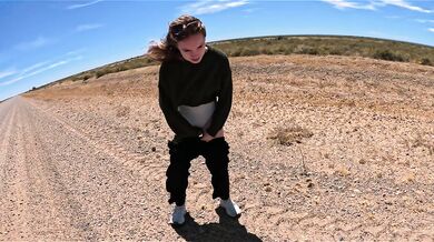 Outdoor Peeing - Roadtrip to Patagonia Argentina.